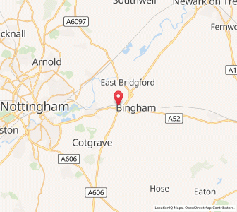 Map of Saxondale, EnglandEngland