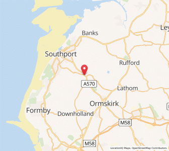 Map of Scarisbrick, EnglandEngland