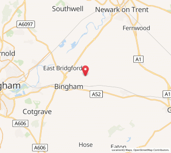 Map of Scarrington, EnglandEngland