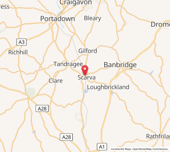 Map of Scarva, Northern IrelandNorthern Ireland