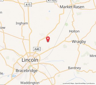 Map of Scothern, EnglandEngland