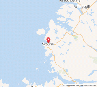 Map of Scourie, ScotlandScotland