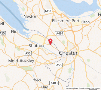 Map of Sealand, WalesWales