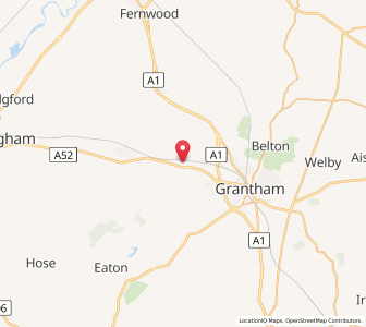 Map of Sedgebrook, EnglandEngland