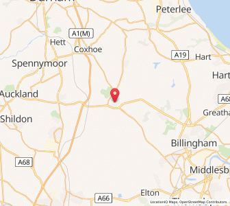 Map of Sedgefield, EnglandEngland