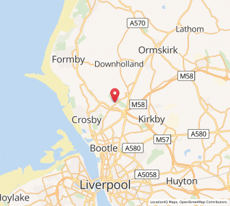 Map of Sefton, EnglandEngland