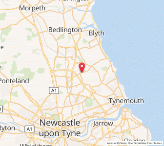 Map of Seghill, EnglandEngland