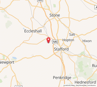 Map of Seighford, EnglandEngland