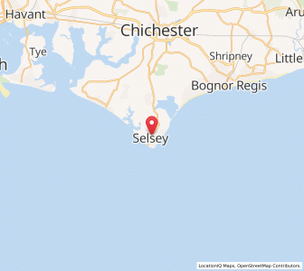 Map of Selsey, EnglandEngland