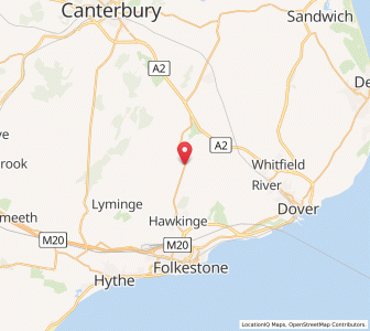 Map of Selstead, EnglandEngland