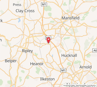 Map of Selston, EnglandEngland