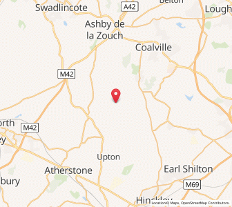 Map of Shackerstone, EnglandEngland