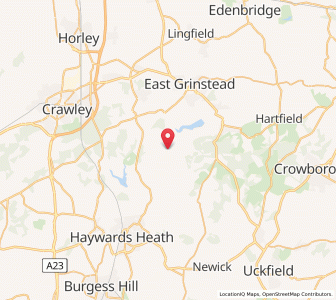 Map of Sharpthorne, EnglandEngland