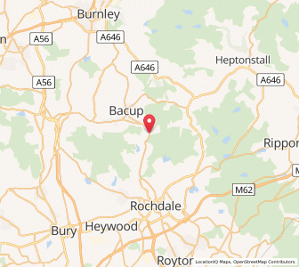 Map of Shawforth, EnglandEngland