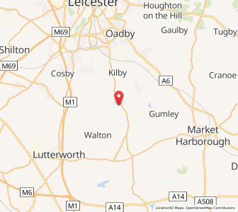 Map of Shearsby, EnglandEngland