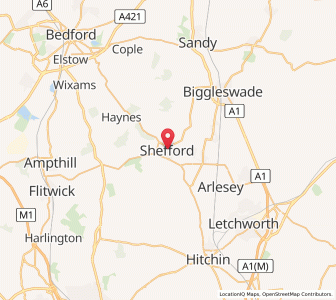 Map of Shefford, EnglandEngland