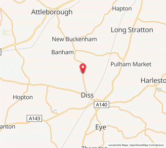 Map of Shelfanger, EnglandEngland