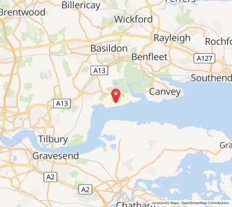 Map of Shell Haven, EnglandEngland