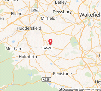 Map of Shelley, EnglandEngland