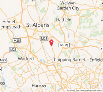 Map of Shenley AV, EnglandEngland