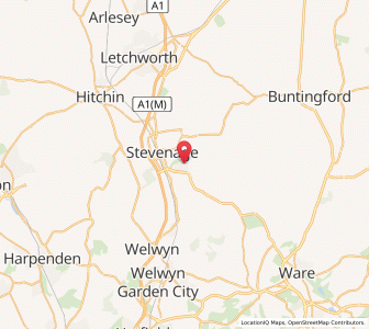 Map of Shephall, EnglandEngland