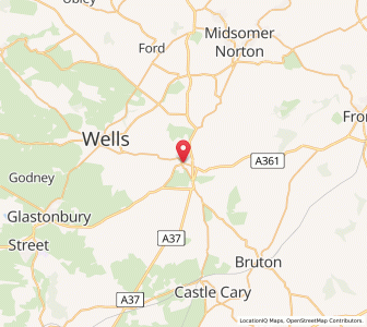 Map of Shepton Mallet, EnglandEngland