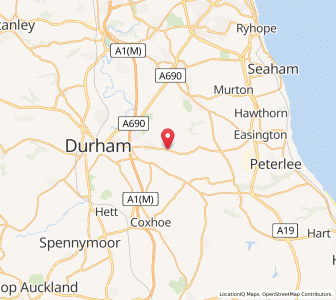 Map of Sherburn Hill, EnglandEngland