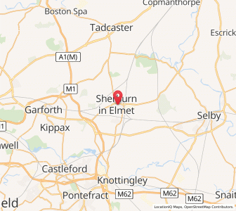 Map of Sherburn in Elmet, EnglandEngland