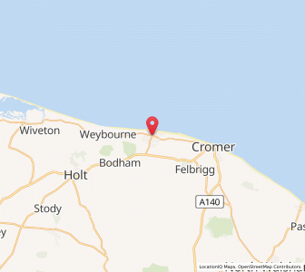 Map of Sheringham, EnglandEngland