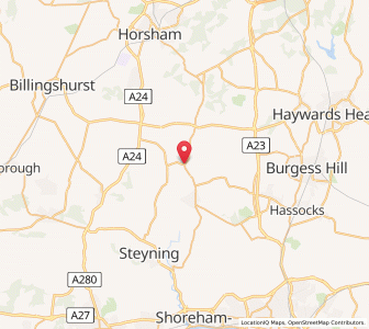 Map of Shermanbury, EnglandEngland