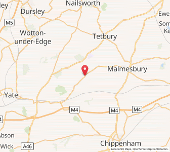 Map of Sherston, EnglandEngland