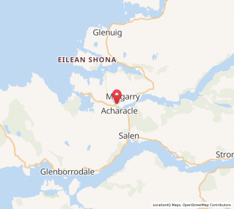 Map of Shiel Bridge, ScotlandScotland