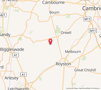 Map of Shingay, EnglandEngland