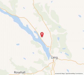 Map of Shinness, ScotlandScotland