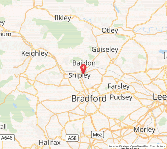 Map of Shipley, EnglandEngland