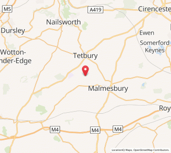 Map of Shipton Moyne, EnglandEngland