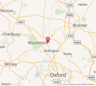 Map of Shipton On Cherwell, EnglandEngland