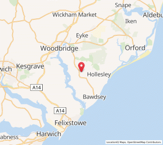 Map of Shottisham, EnglandEngland
