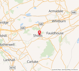 Map of Shotts, ScotlandScotland