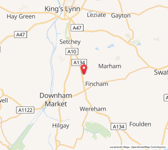 Map of Shouldham Thorpe, EnglandEngland