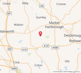 Map of Sibbertoft, EnglandEngland