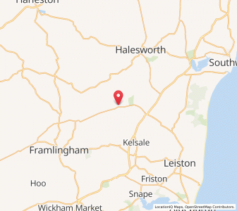 Map of Sibton, EnglandEngland