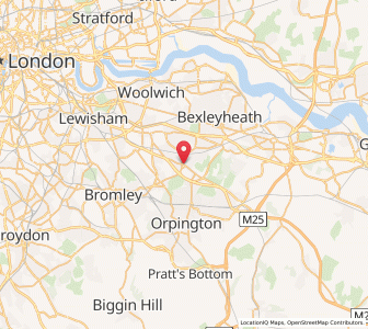 Map of Sidcup, EnglandEngland