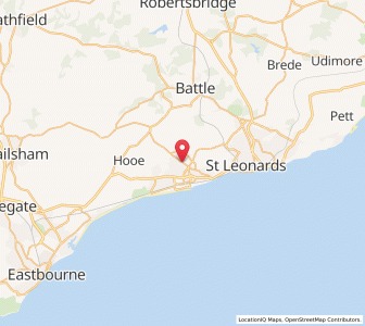 Map of Sidley, EnglandEngland