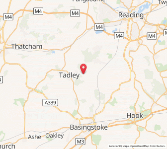 Map of Silchester, EnglandEngland