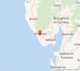 Map of Silecroft, EnglandEngland