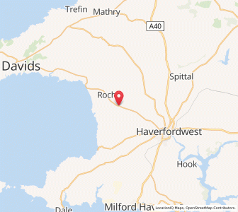 Map of Simpson Cross, WalesWales