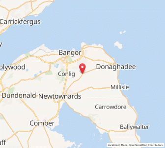 Map of Six Road Ends, Northern IrelandNorthern Ireland