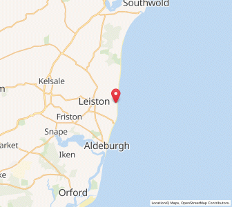 Map of Sizewell, EnglandEngland