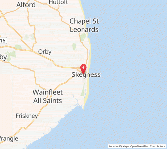 Map of Skegness, EnglandEngland